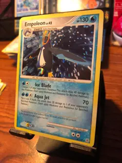 HOLO BLEED EMPOLEON 4/130 DIAMOND & PEARL POKEMON NM-VLP - Image 2