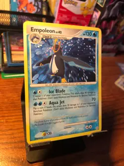 HOLO BLEED EMPOLEON 4/130 DIAMOND & PEARL POKEMON NM-VLP - Image 3