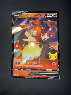 Lance’s Charizard V SWSH133 Pokemon Celebrations Black Star Promo Holo NM - Image 1