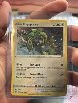 2024 Pokemon Black Star Promo Rayquaza Holo Crown Zenith Sea & Sky NM - Image 1