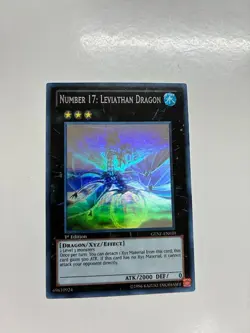 Yugioh Number 17: Leviathan Dragon GENF-EN039 Ghost Rare 1st Ed VLP/NM - Image 1