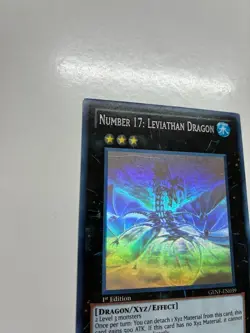 Yugioh Number 17: Leviathan Dragon GENF-EN039 Ghost Rare 1st Ed VLP/NM - Image 4