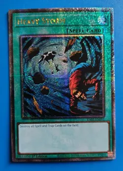 Near Mint Yugioh Heavy Storm Quarter Century Secret Rare RA03-EN092 1st Edition - Image 1