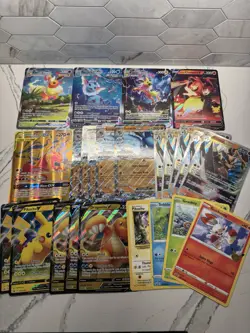 Pokemon Tcg Jumbo 47 Card Oversized Bulk Raw Lot & Celebrations Binder 💎💎 - Image 1