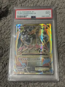 Mega Charizard EX 101/108 Full Art Pokemon XY Evolutions Card 2016 - PSA 9 - Image 1