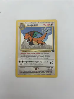 Dragonite Black Star Promo 5 Card 1999 Kids WB Presents Pokemon The First Movie - Image 1