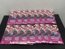 One Piece Card Game A Fist Of Divine Speed Booster Pack Factory Sealed Lot of 14 - Image 1