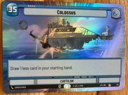 STAR WARS UNLIMITED TCG JTL: HYPERSPACE FOIL RARE CARD: COLOSSUS - Image 1