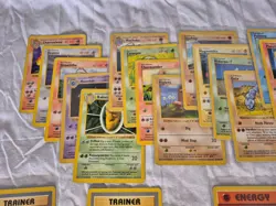 Shadowless Pokemon Base Set Lot Of 27 Different Unique Cards - Image 2