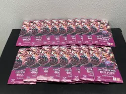 One Piece Card Game A Fist Of Divine Speed Booster Pack Factory Sealed Lot of 17 - Image 1