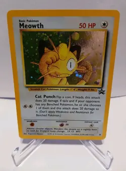 Pokemon TCG Meowth Black Star Promos Holo Card 10 NM + LP - Image 3