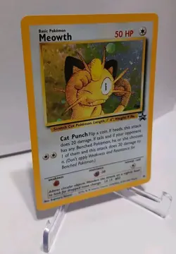 Pokemon TCG Meowth Black Star Promos Holo Card 10 NM + LP - Image 4