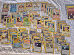 Near Complete Shadowless Base Set 58 Unique Cards Holo Rare WOTC Pokemon - Image 1