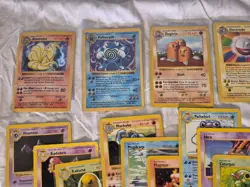 Near Complete Shadowless Base Set 58 Unique Cards Holo Rare WOTC Pokemon - Image 2