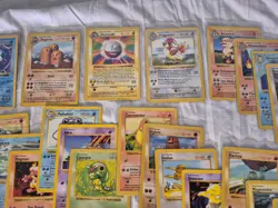 Near Complete Shadowless Base Set 58 Unique Cards Holo Rare WOTC Pokemon - Image 3