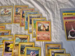 Near Complete Shadowless Base Set 58 Unique Cards Holo Rare WOTC Pokemon - Image 4