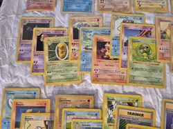 Near Complete Shadowless Base Set 58 Unique Cards Holo Rare WOTC Pokemon - Image 5