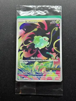 Bulbasaur 133/132 Mega Evolution - Stamped Promo Pokemon Card - Sealed - Image 1