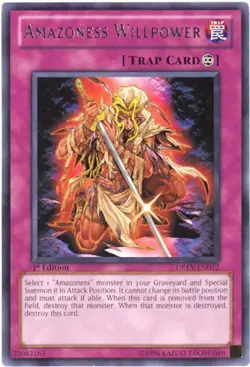 Yu-Gi-Oh Card - DREV-EN072 - AMAZONESS WILLPOWER (rare) - NM/Mint - Image 1