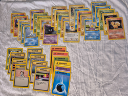 Pokemon original Base Set lot of 39 Different Unique Cards Pikachu Squirtle - Image 1