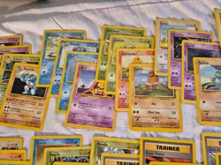 Lot of 52 Unique Base Set Pokemon Cards - Image 3