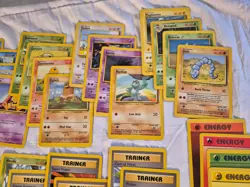 Lot of 52 Unique Base Set Pokemon Cards - Image 4