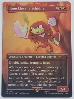 Knuckles the Echidna - Sonic: Friends And Foes - Secret Lair - NM - 2082 - MTG - Image 1