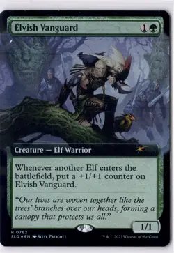 Elvish Vanguard NM* FOIL EXTENDED Secret Lair ENGLISH 0762 mtg -UnltdCards - Image 1