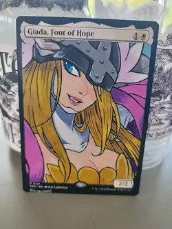 MTG Hand Painted Alter - Angewomon Giada, Font Of Hope - Blossom Alters - Image 1
