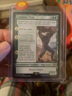 MTG Summon: Titan Magic: The Gathering Final Fantasy Rare #0204 - Image 4
