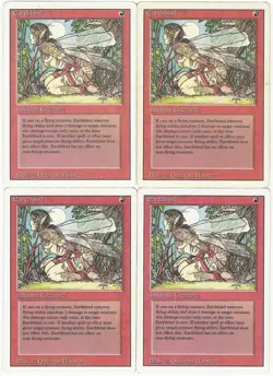 MTG Earthbind x4 Revised Edition Common MP Playset - Image 1