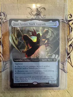 Iron Spider, Stark Upgrade - FOIL - Extended Art R MTG Marvel's Spider-Man NM/M - Image 1