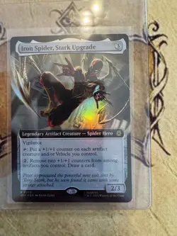 Iron Spider, Stark Upgrade - FOIL - Extended Art R MTG Marvel's Spider-Man NM/M - Image 2