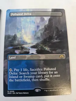 MTG - Polluted Delta Borderless - Modern Horizons 3 - Image 1