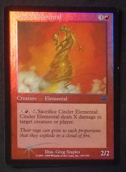 MTG Magic the Gathering - Mercadian Masques: Cinder Elemental ﴾NM﴿ FOIL - Image 1