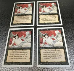MTG * Sacrifice (x4) Playset NM Unplayed Revised (3rd) Edition Regular SellbyCyn - Image 1