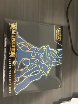 Pokemon TCG Mega Evolution Pokemon Center ETB Lucario Box On Hand Ships Today - Image 1