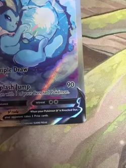 Pokemon TCG Vaporeon V SWSH181 Alternate Art Black Star Promo - Image 5