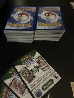 Pokemon Cards with 35 Sleeved Cards, 32 Sleeves, 5 Codes, And Lots Of Bulk. - Image 3