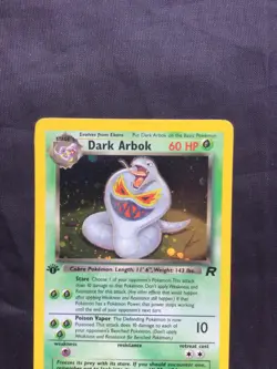 Pokemon Cards: Team Rocket 1st Edition Rare Holo: Dark Arbok 2/82 - Image 2
