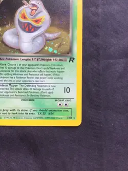 Pokemon Cards: Team Rocket 1st Edition Rare Holo: Dark Arbok 2/82 - Image 5
