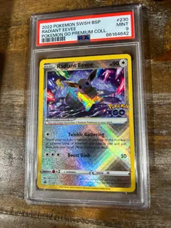 POKEMON 2022 Promo Go Premium Coll RADIANT EEVEE SWSH230 PSA 9 Mint 2 - Image 1