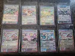 Lot of 8 EX Pokemone Prismatic Evolutions Umbreon Eevee Sylveon Vaporeon - Image 1