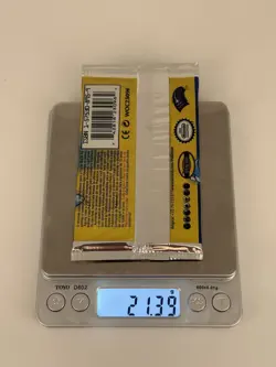 21.39g HEAVYU! 1999 Pokemon Portuguese Base Set Blastoise Booster Pack Sealed - Image 2