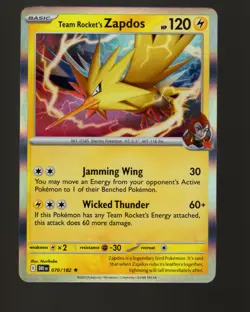 Team Rocket's Zapdos - 070/182 - Destined Rivals - Pokemon TCG - NM - Holo Rare - Image 1