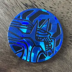 POKEMON TCG PLASTIC BLUE SHINY HOLOFOIL DIALGA COIN - Image 1