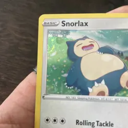 Pokemon TCG Sword & Shield Snorlax Black Star Promo SWSH032 Galaxy Swirl! - Image 2