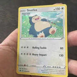 Pokemon TCG Sword & Shield Snorlax Black Star Promo SWSH032 Galaxy Swirl! - Image 3