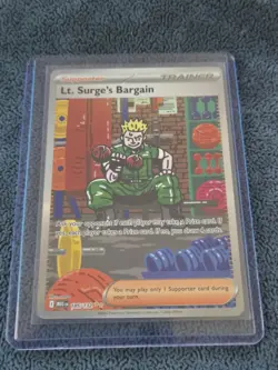 Lt. Surge's Bargain SIR Mega Evolution 185/132 Pokemon TCG - Image 1
