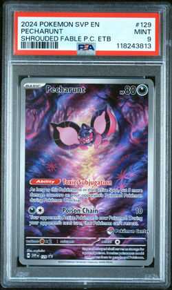 Pecharunt SVP 129 - Pokemon Center Black Star Promo - PSA 9 - Image 1